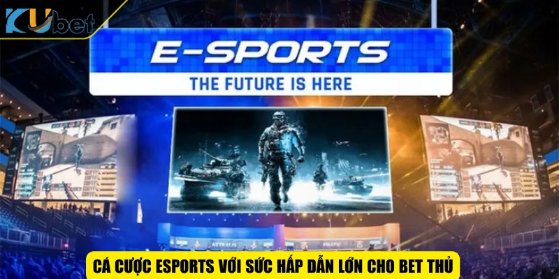 Cá cược Esports với sức hấp dẫn lớn cho bet thủ